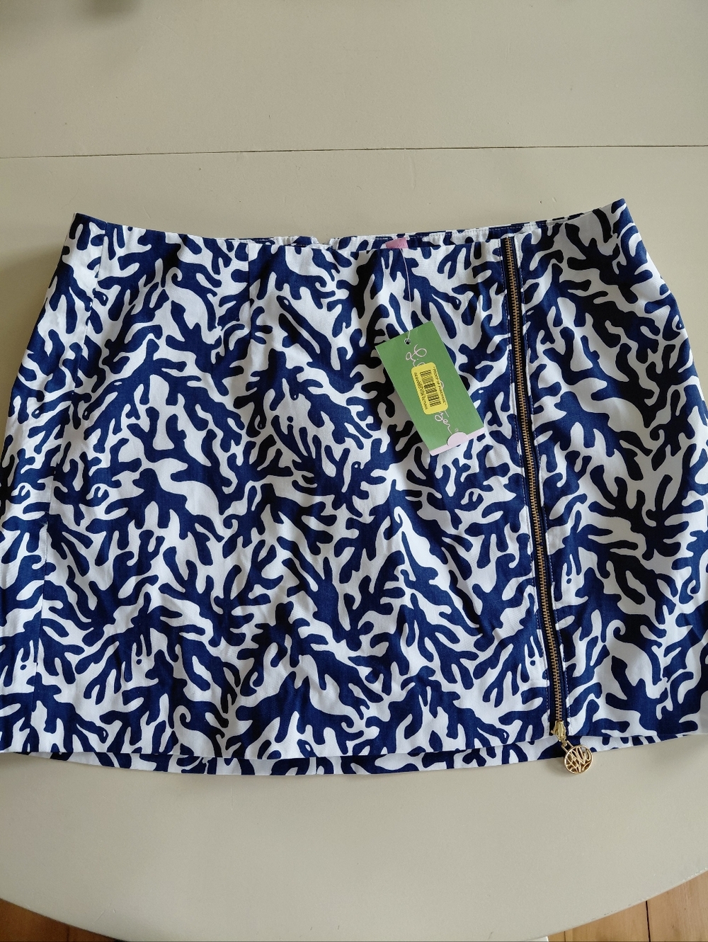 NWT Lilly Pulitzer Auden Skirt in Navy Treasure